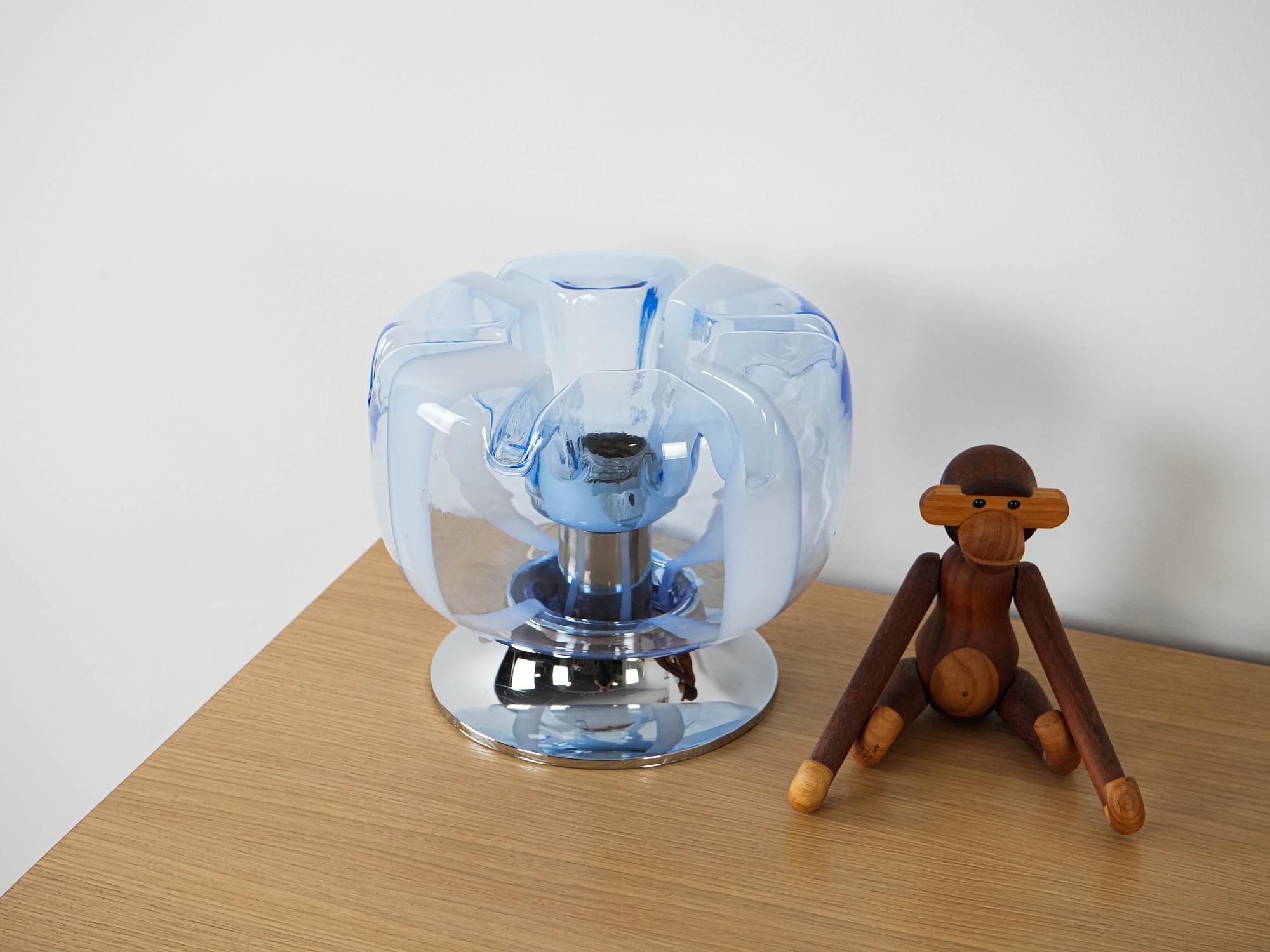 Tischlampe Muranoglas 1970er Jahre 4