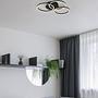Circle LED-Deckenleuchte Eisen 1-flammig Schwarz 1