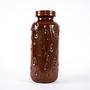 Ceramic Vase Brown 1960s 3