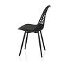 Begio S Shell chair with seat cushion Black 8