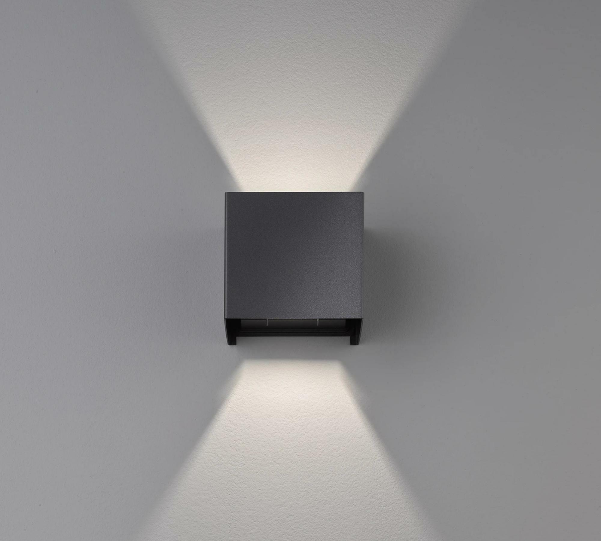 LED Wall Light Aluminum Black 0