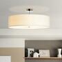 3-flame ceiling light made of mixed fabric 4