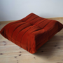 Togo Armchair and Ottoman Set Cord Amber Orange 2