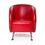 ST. LUCIA Office chair Faux leather Red 0
