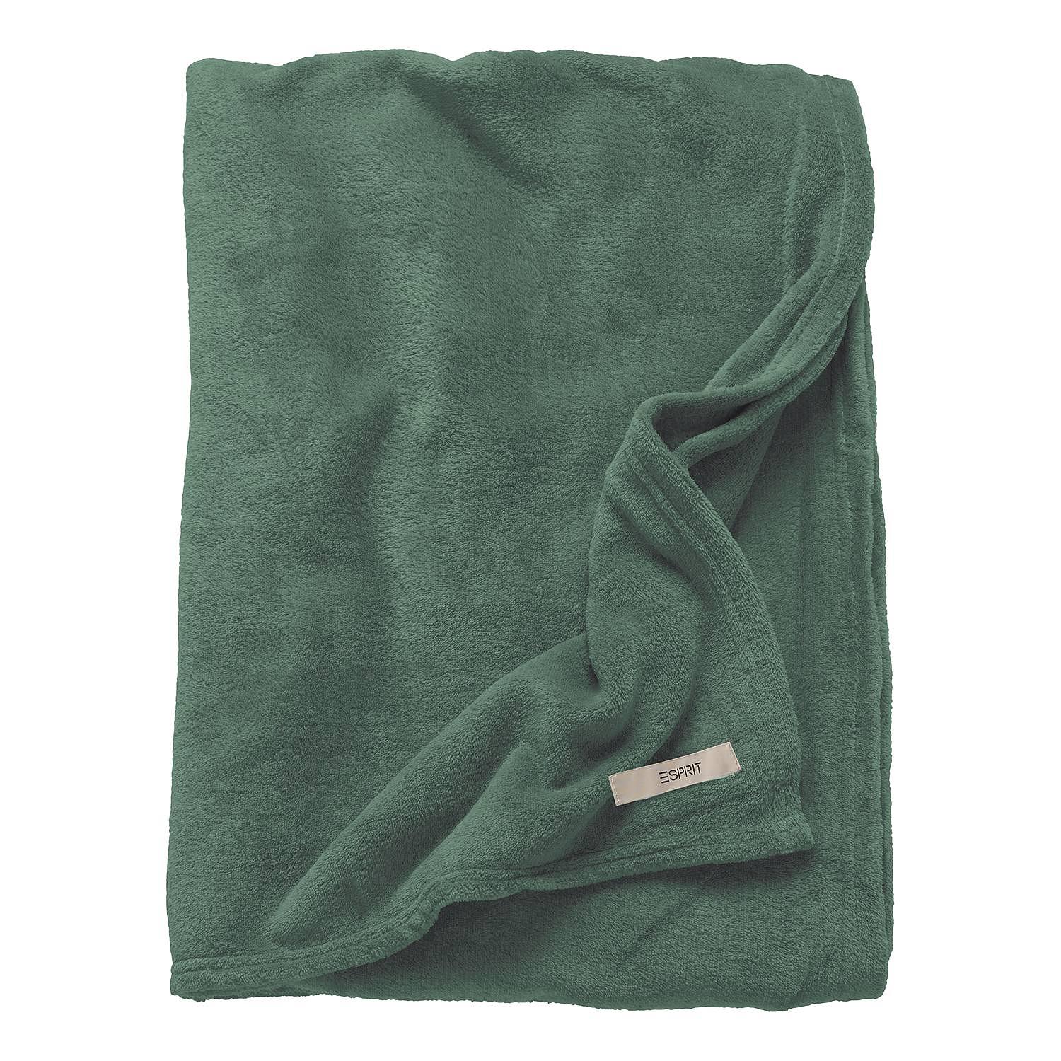 Plaid Mellows Blanket Polyester Dark Green 0