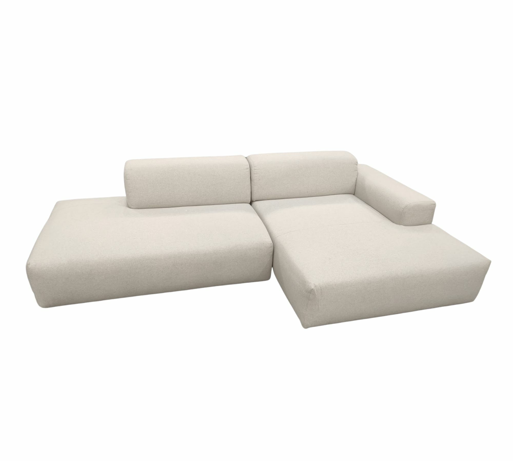 Pyllow Sofa Wollmischung Naturweiß 2