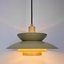 1-Flammig Singapore Pendant Lamp Iron Green 0