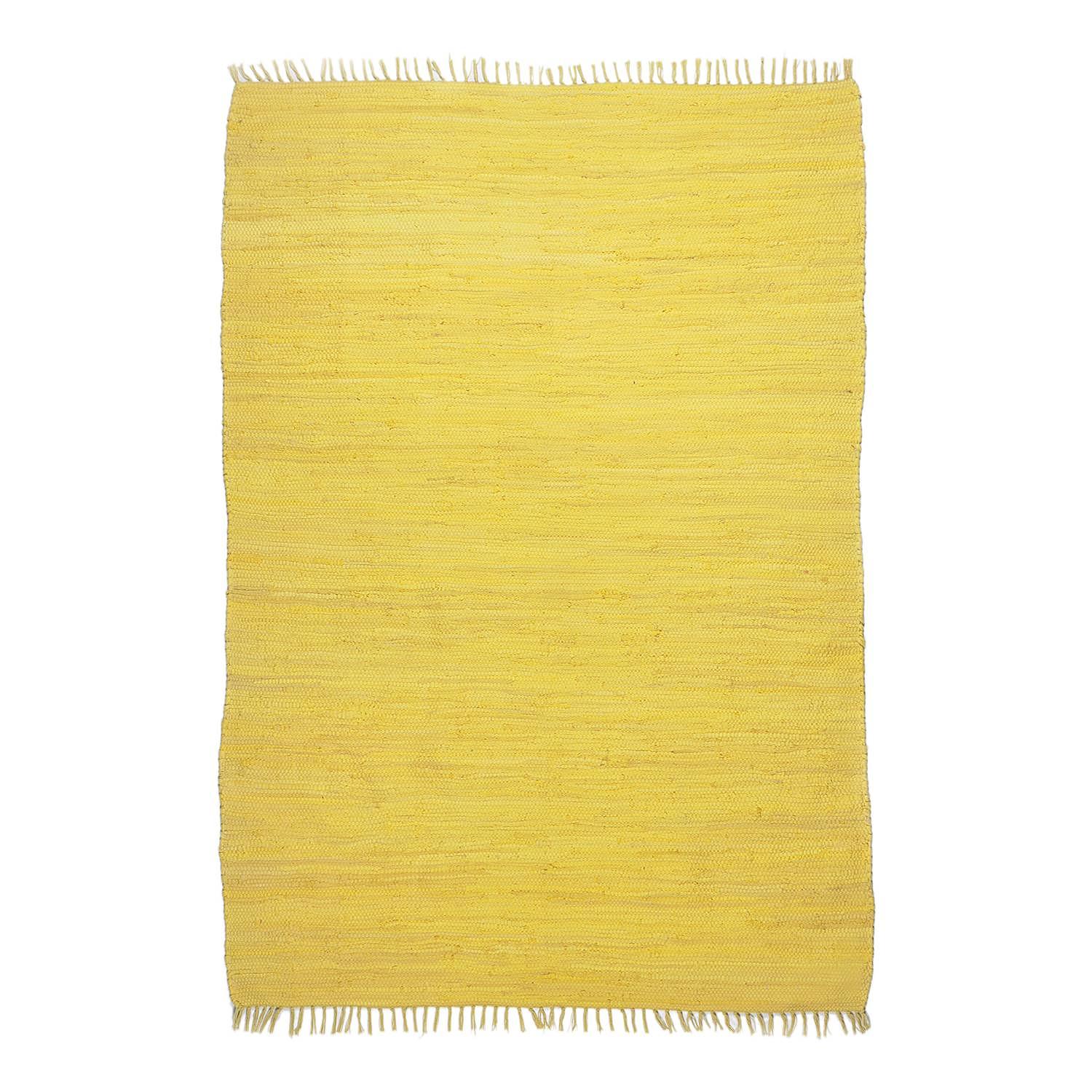 Happy Cotton Teppich Baumwolle Gelb 70 x 140 cm 0