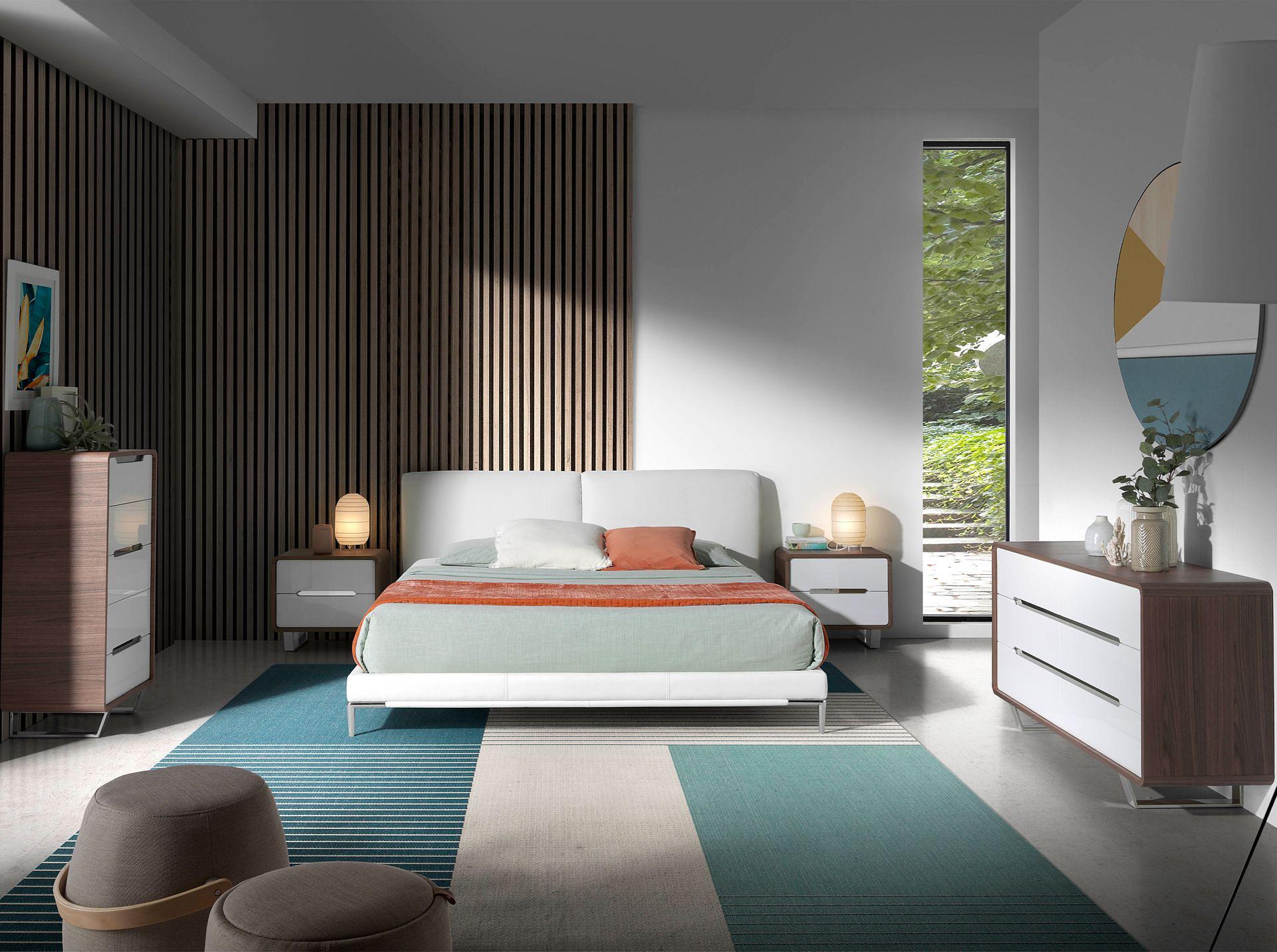 Comodino 7107 Marrone Bianco 3