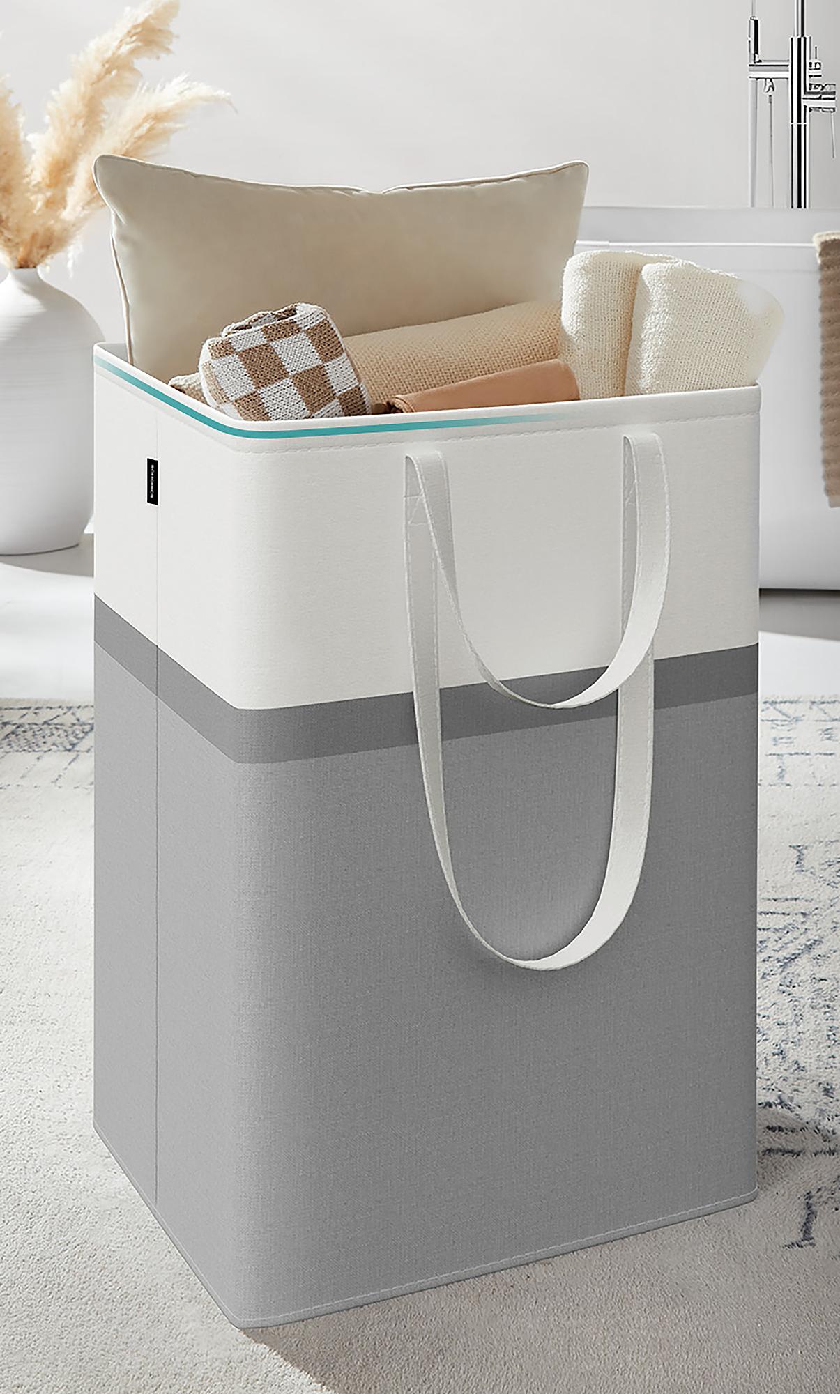 Laundry basket Abumi set of 2 Light grey 3