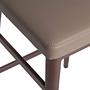 Bar stool faux leather grey 5