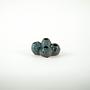 Flower Frog Vase Ceramic Turquoise 1960s 2