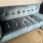 Sofa 3-Sitzer Samt Petrol 2
