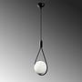 Mudoni MR-937 Lampada a sospensione Ferro Vetro Nero 4
