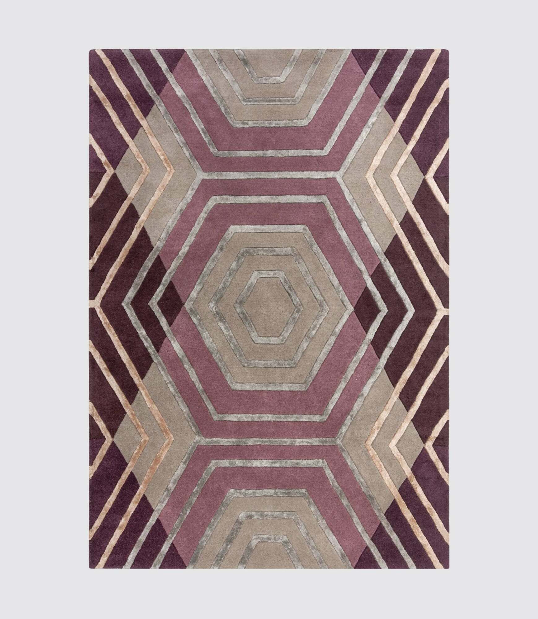 Wollmischteppich Architect Harlow Lila 120x170 0