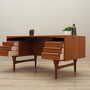 Vintage Schreibtisch Teakholz Braun 1960er Jahre 3
