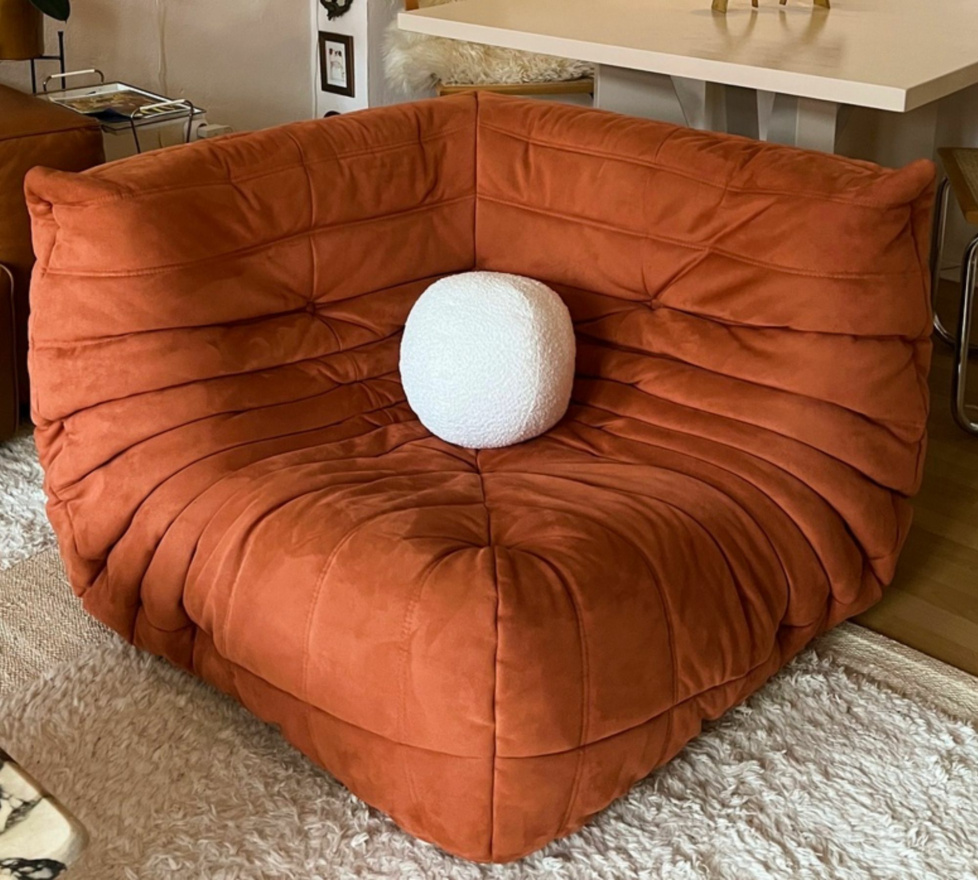 Togo Eckteil Stoff Orange 0