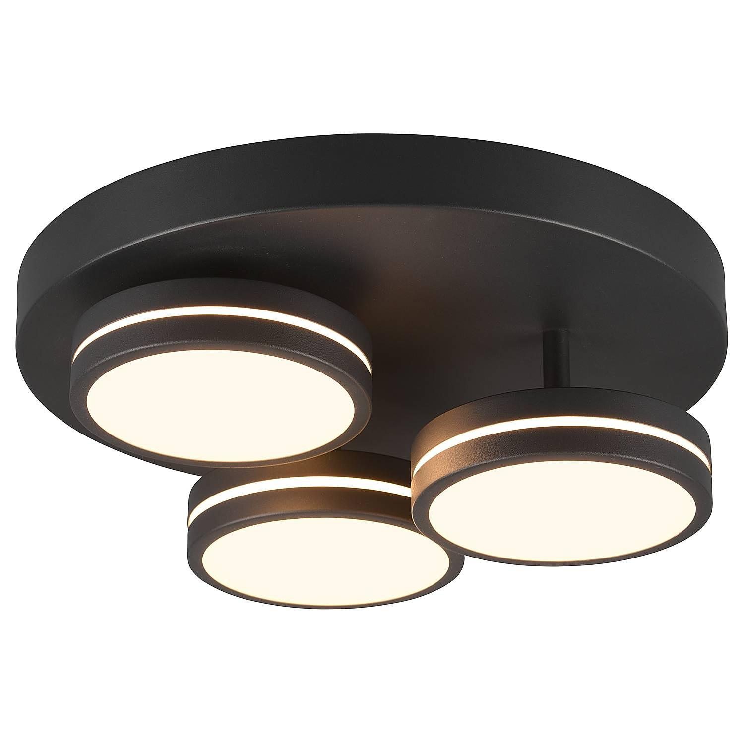 LED-Deckenleuchte Franklin Grau 0