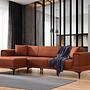 Horizon Ecksofa Links Rot 1