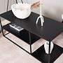 Coffee table Steel Black 5