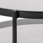 Couchtisch Metall Glas Grau 2