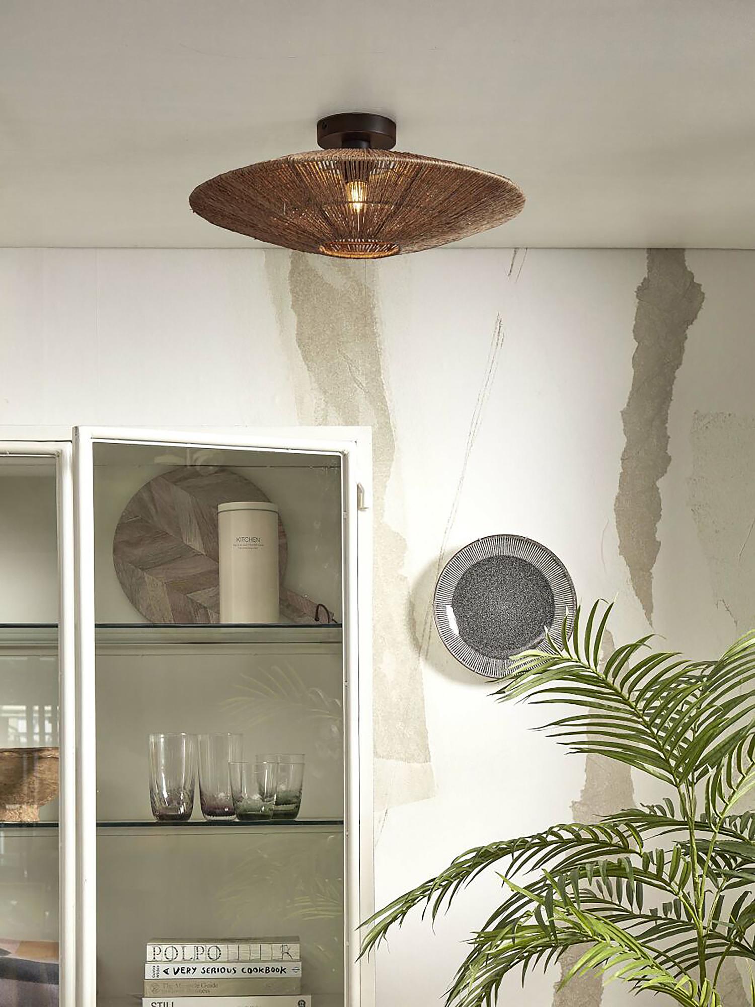 Iguazu Deckenleuchte Jute Natur 2