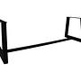 Tischgestell Trapez & Balken Metall Schwarz 2
