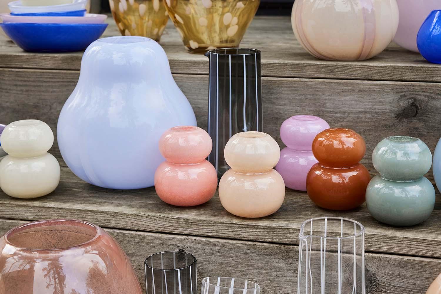 Vaso Kojo Grande Vetro Multicolore 2