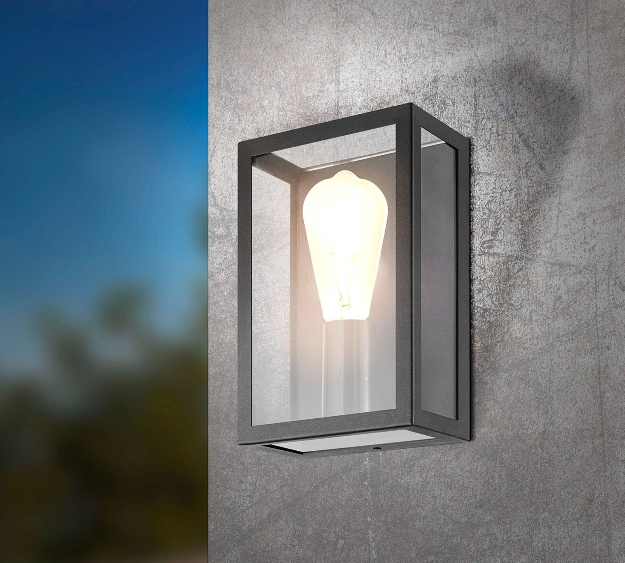 Outdoor wall light Stainless steel Black 1