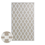 Colour Clash Rauten II Outdoorteppich Natur 0