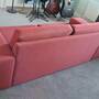 Sofa 2-Sitzer Stoff Rot  3