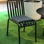 Palissade Gartenstuhl Metall Schwarz 1