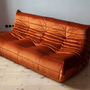 Togo Lounge Set 4-pc. Velvet Amber-Orange 2