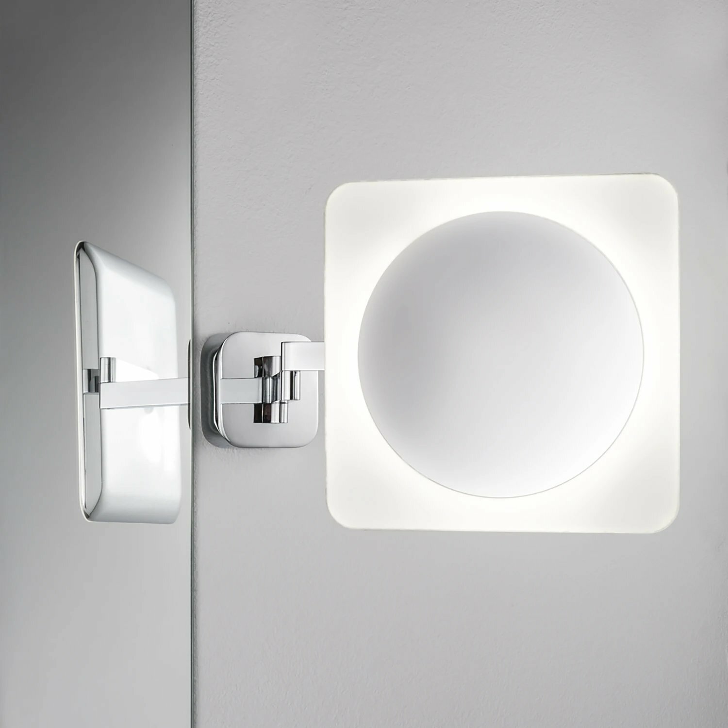 LED-Wandleuchte 1-flammig Acrylglas Chrom Weiß 1