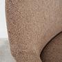 Vintage Stuhl Metall Textil Braun 1970er Jahre  11