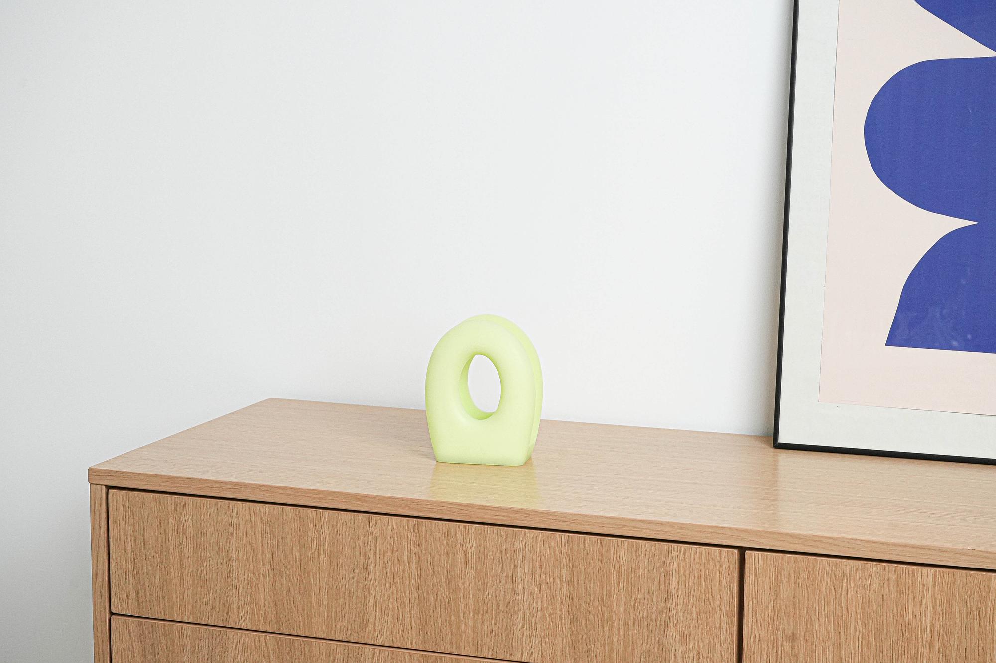 Newspaper-/Handkerchief holder Turquoise 1970s 1