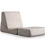 Origami Sessel Chaiselongue Umwandelbar Cream 4