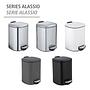 Treteimer Alassio Stahl Schwarz 4