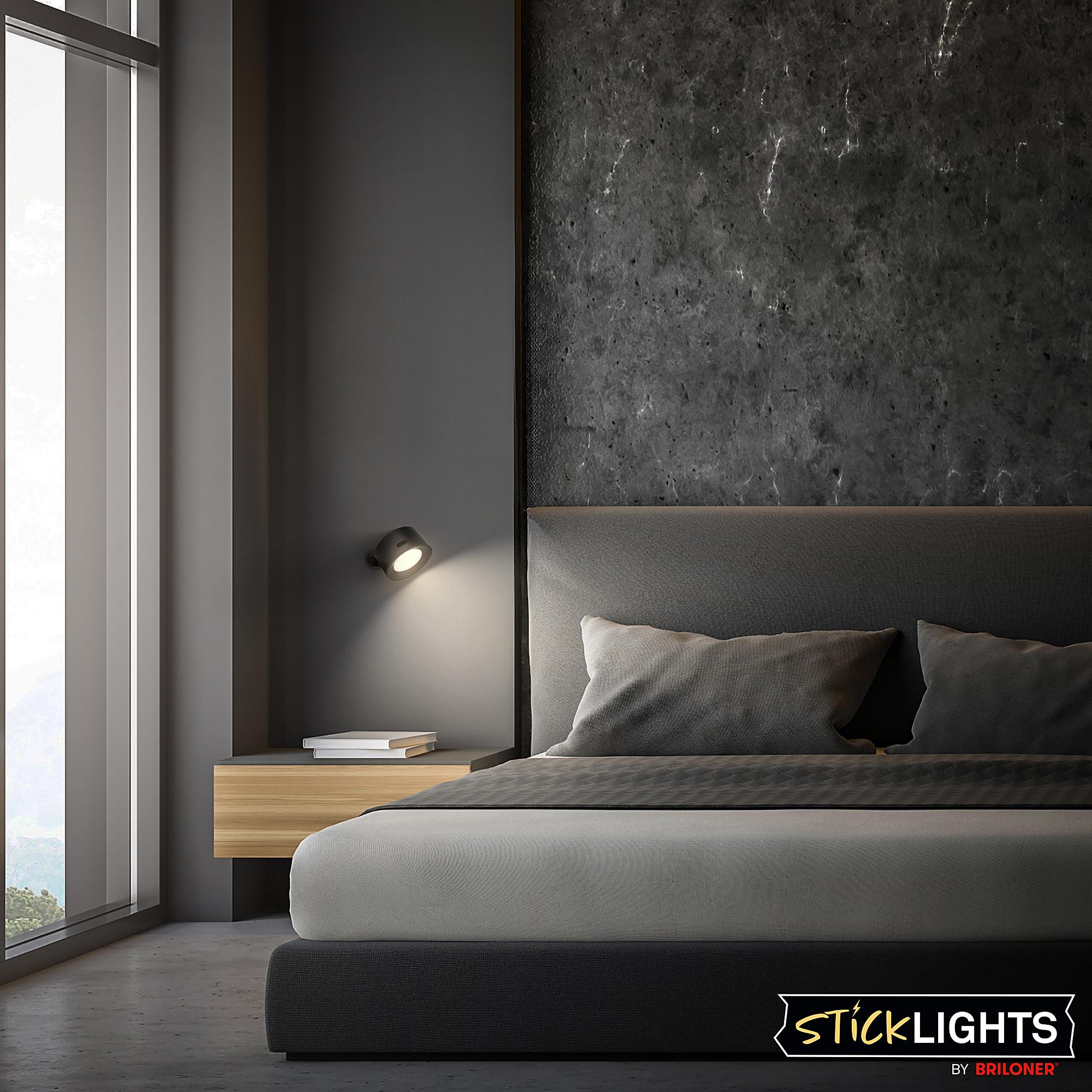 Tari LED-Wandleuchte Dimmbar Schwarz 2