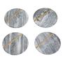 4x Kira Grey Marble Untersetzer
 5