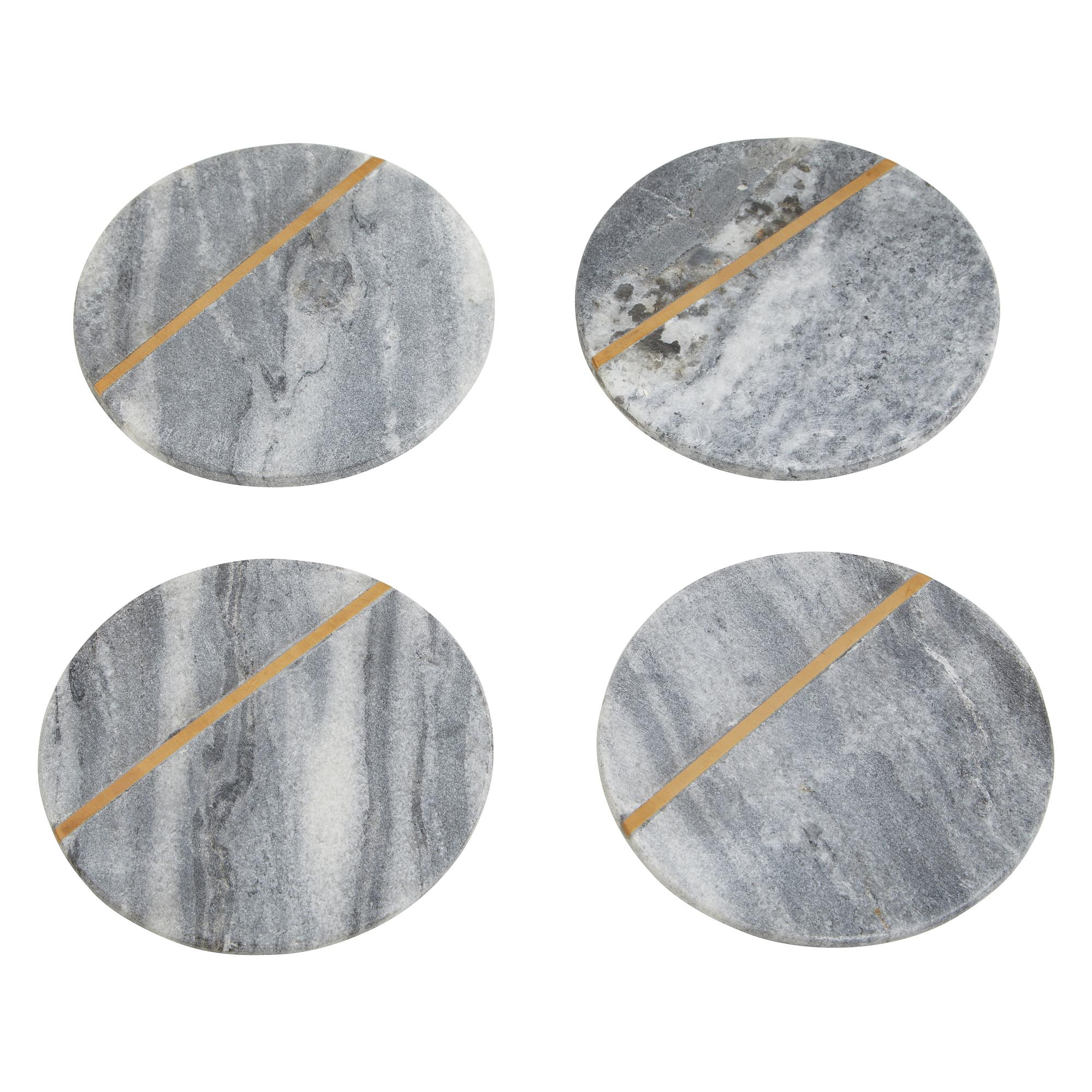 4x Kira Grey Marble Untersetzer
 5
