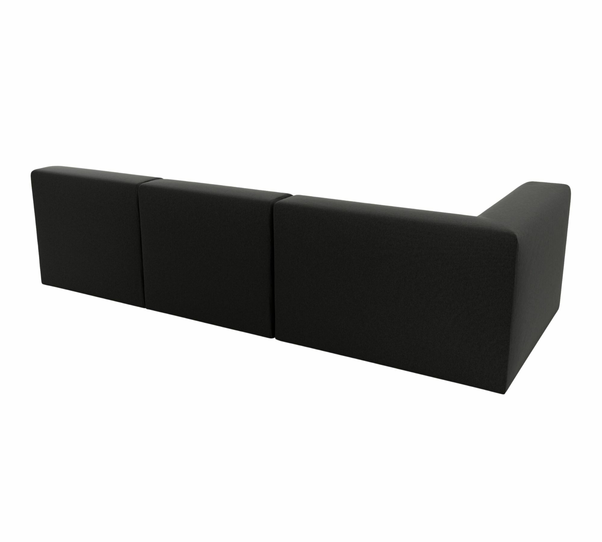 Pyllow Sofa 3-Sitzer Feingewebe Anthrazit 6