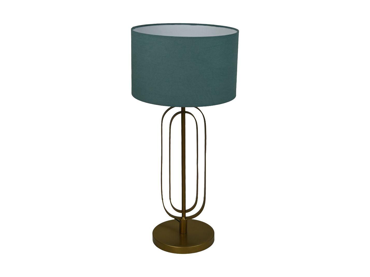 Runder Lampenschirm Baumwolle Blau 2
