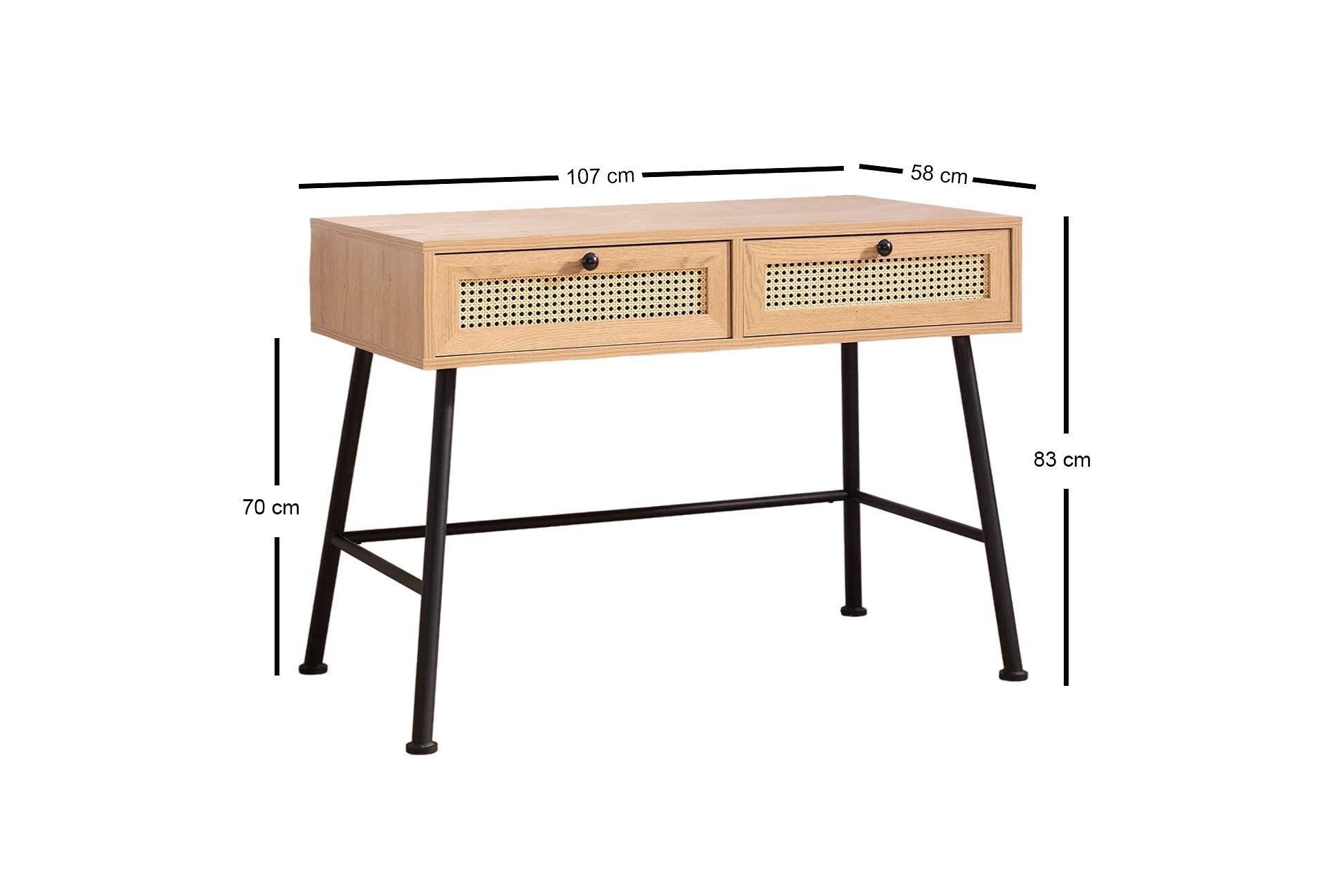 Nala 107 Desk Brown 7