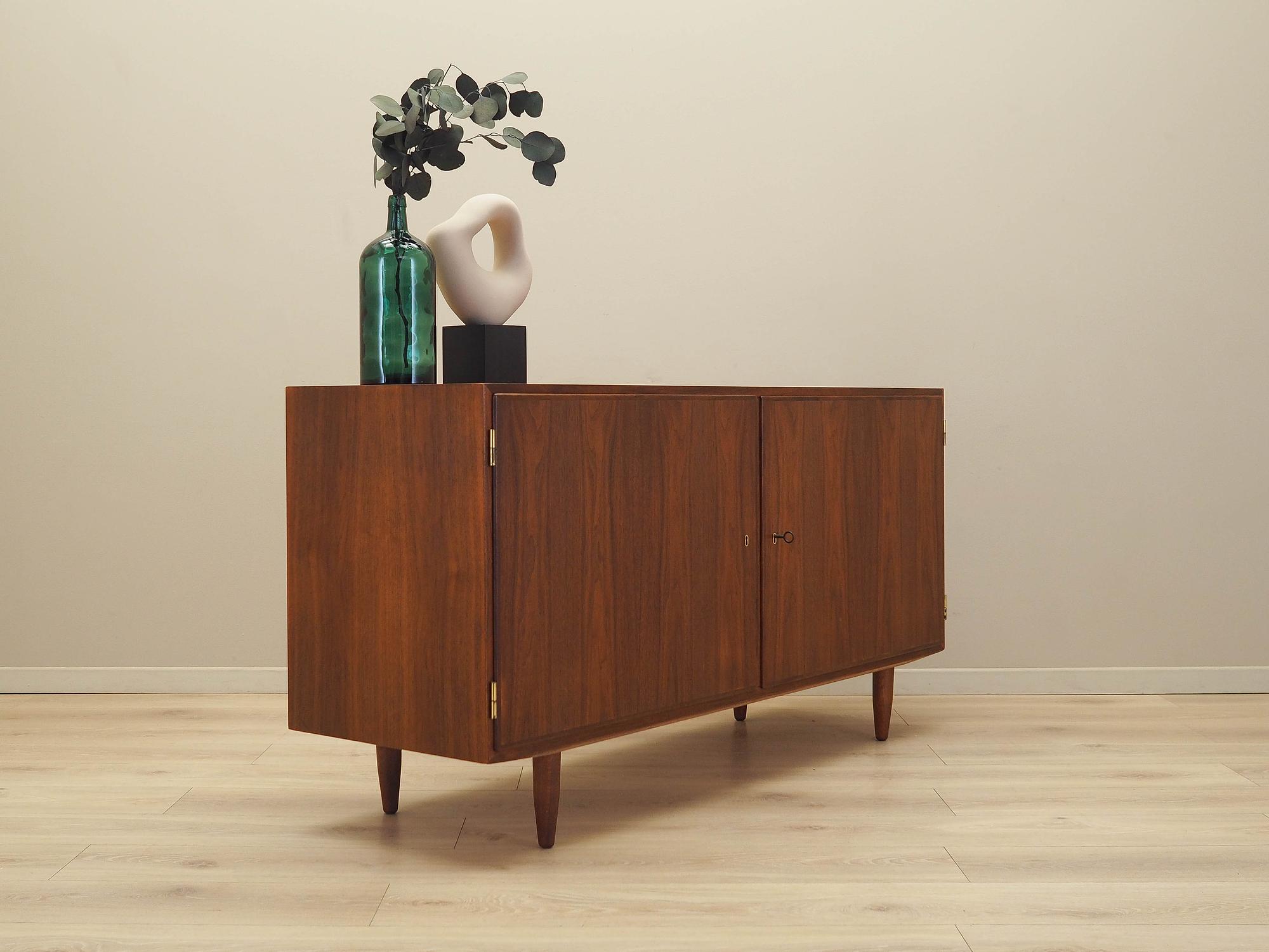 Walnut cabinet Brown 1970s 4