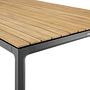 Soft Tisch Aluminium Teak-Platte Anthrazit 2