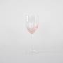 Wine glass set pink 1970s 7