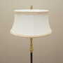 Vintage floor lamp Metal Fabric White 1970s 2