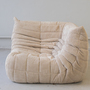 Togo Corner Sofa Cord Beige 1