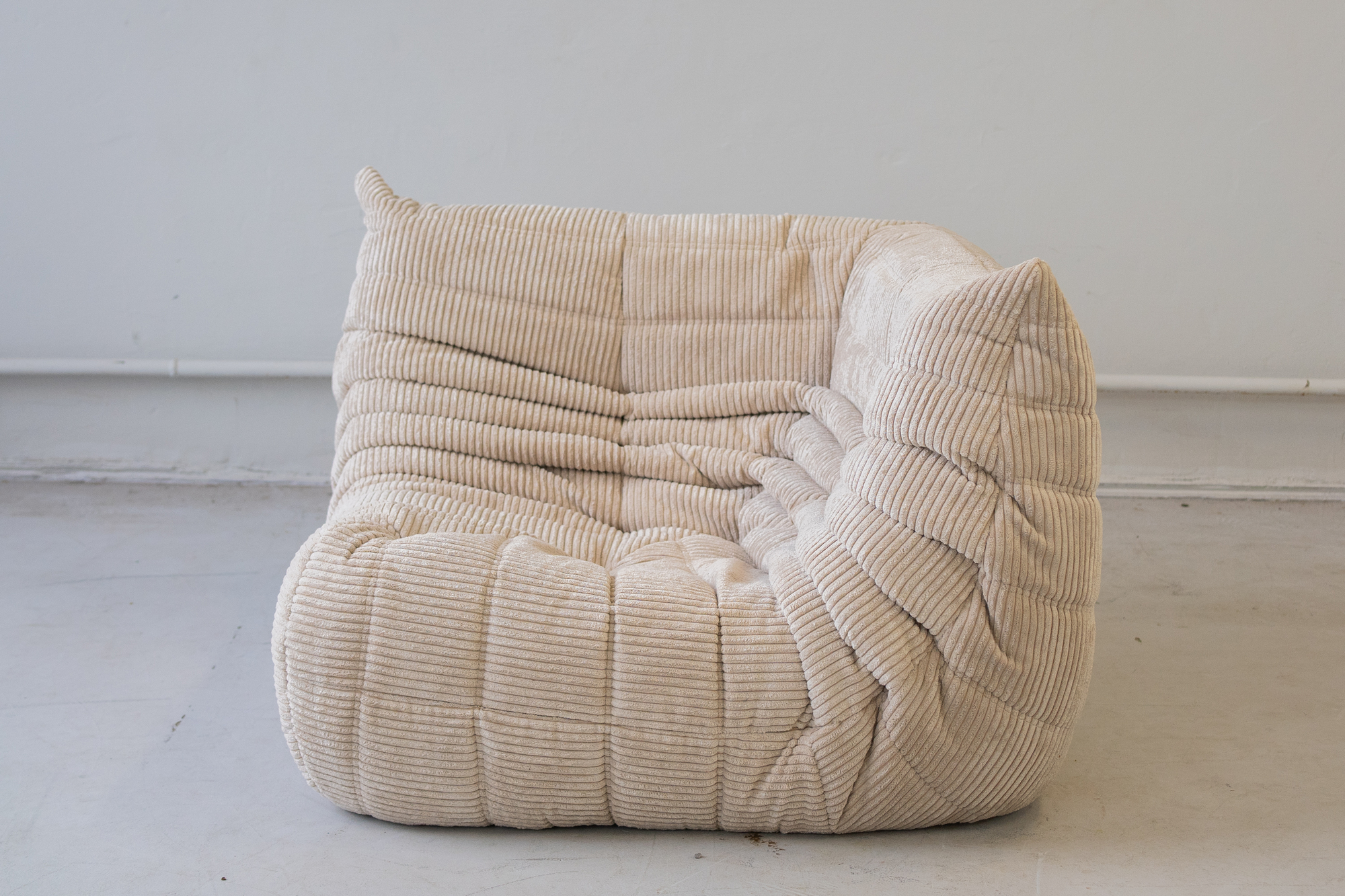 Togo Corner Sofa Cord Beige 1